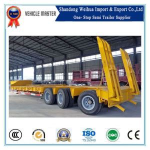 80ton kolmeteljeline hüdrauliline rooliratas Madal voodi poolhaagis